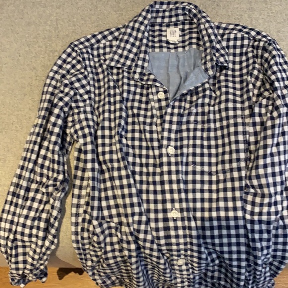 GapKids checkered dress shirt - Picture 2 of 3